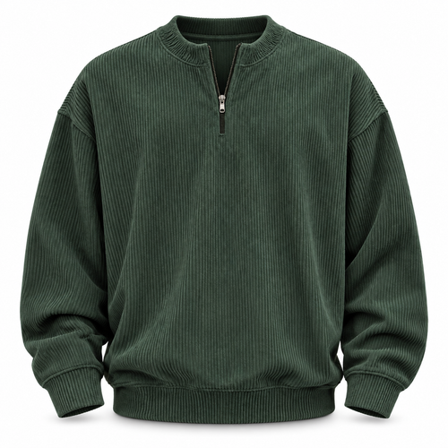 Luansky AI white product card — kit-loungewear-hombre-verde-corduroy