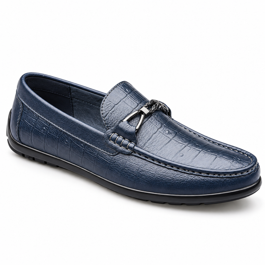Luansky AI white product card — mocasin-cuero-hombre-negro-azul