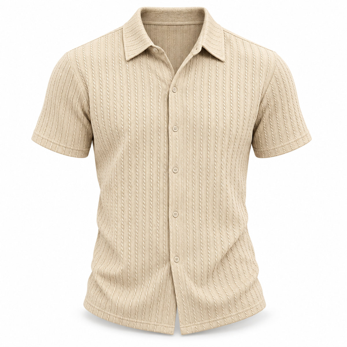 Luansky AI white product card — polo-hombre-corte-slim
