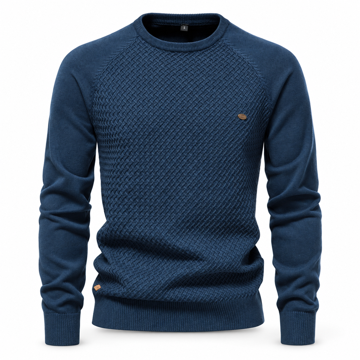 Luansky AI white product card — sweater-algodon-hombre-6-colores