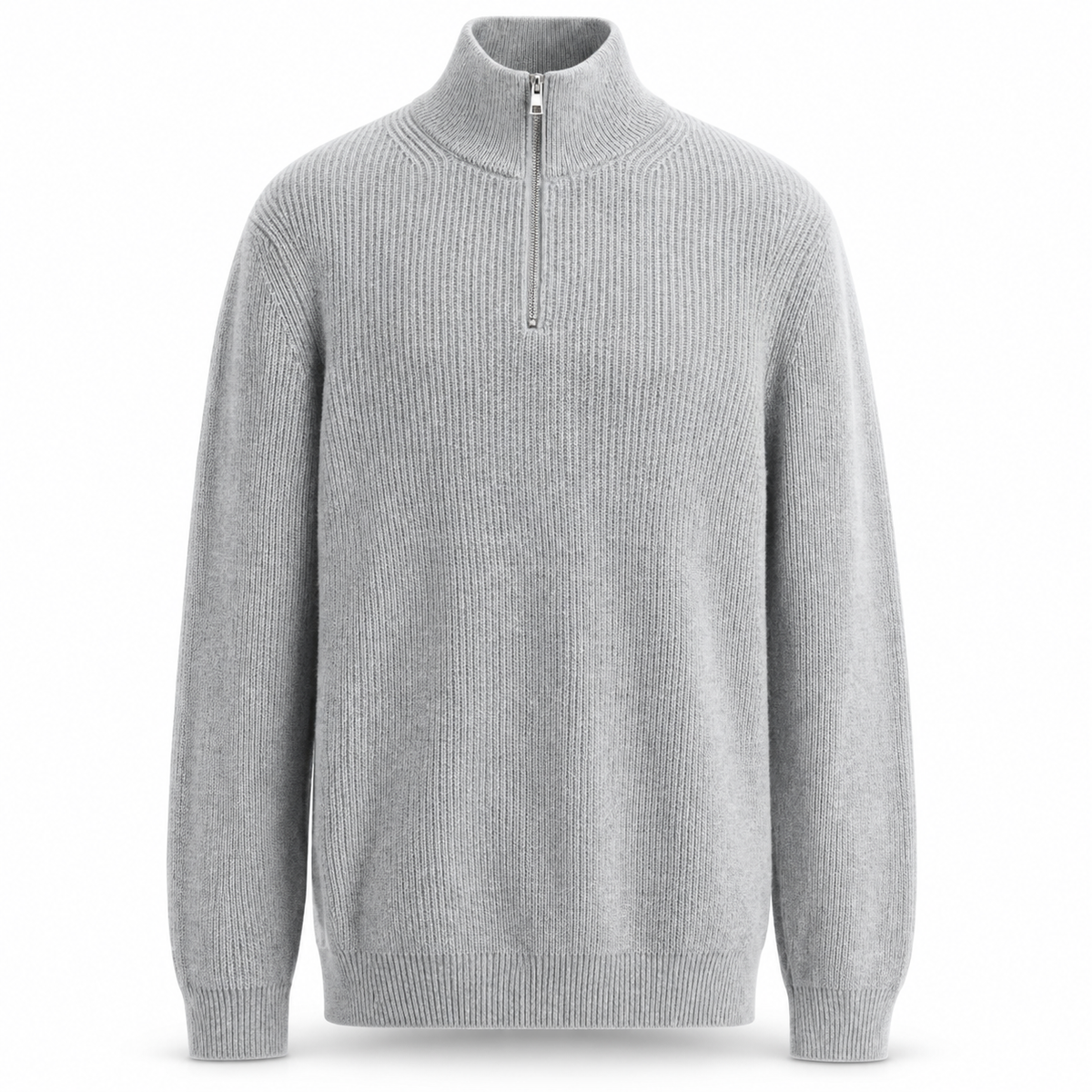 Luansky AI white product card — sweater-algodon-hombre-cuello-alto-rayas