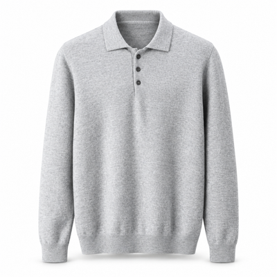 Luansky AI white product card — sweater-lana-hombre-manga-larga