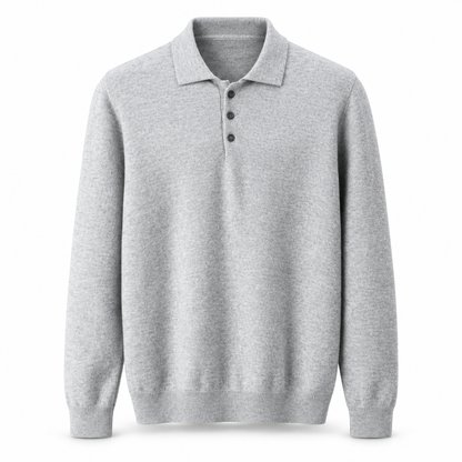 Luansky AI white product card — sweater-lana-hombre-manga-larga