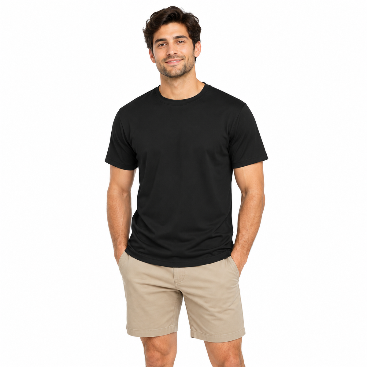 Camiseta Tech Fit para hombre · Negro