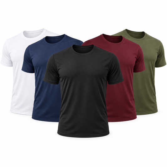 Pack de 5 camisetas Tech Fit · Colores esenciales
