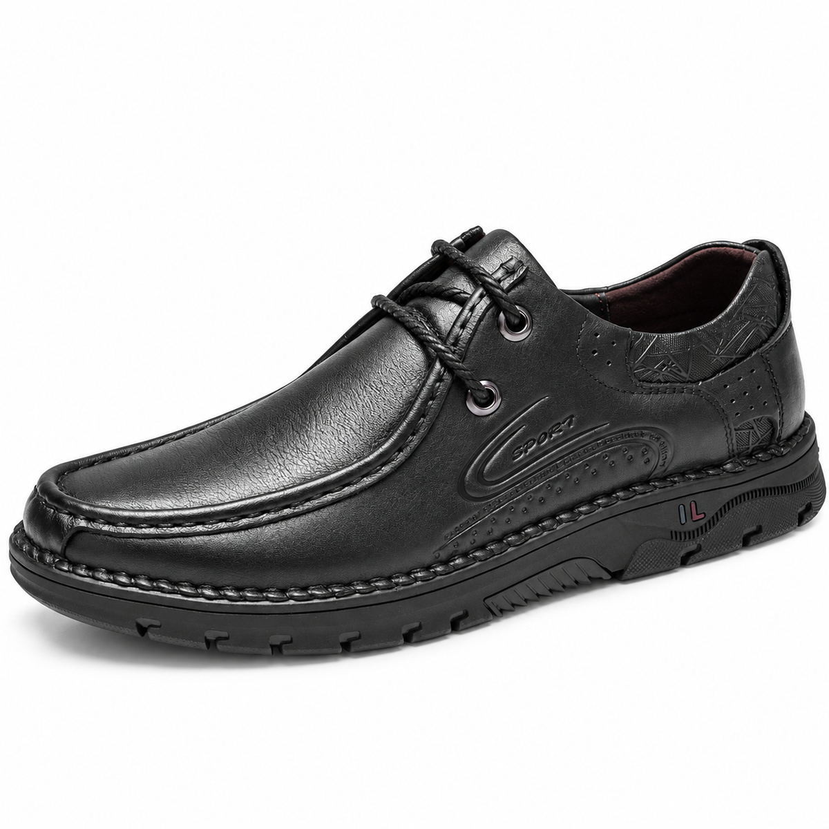 Luansky AI white product card — zapato-casual-cuero-hombre-low-top-negro-cafe